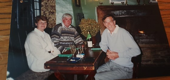 Pub lunch in Castle Coombe 1994