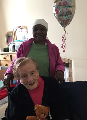 Mum with her beloved live in Nurse and best friend of 7 years the Amazing  Prisca 