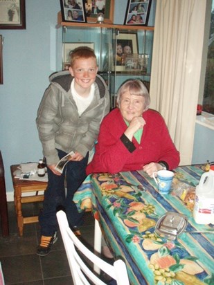 Nanny Barbara with Grandson Smiler  James xxx