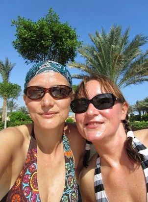 with Franki in Sharm el Sheik, Egypt 2010