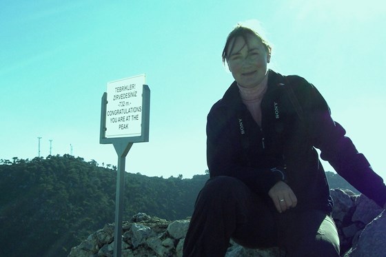 Me at highest Point of St Hilarion, Cyprus 2006