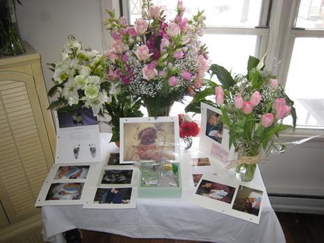 We held a memorial service in our home.