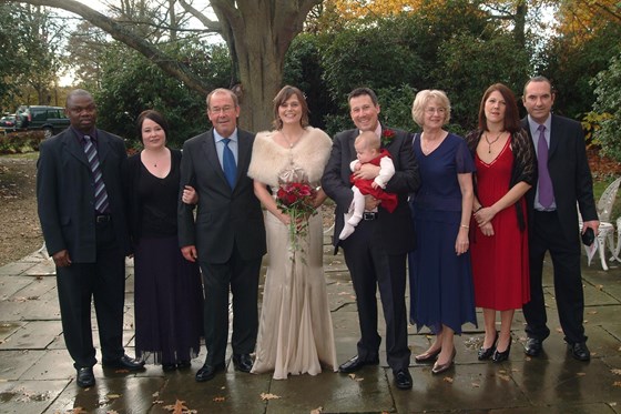 Jon & Sarah wedding with Jons family