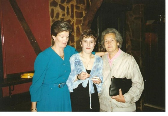 Karah aged 18 with her much loved Nan & Aunt Cherie