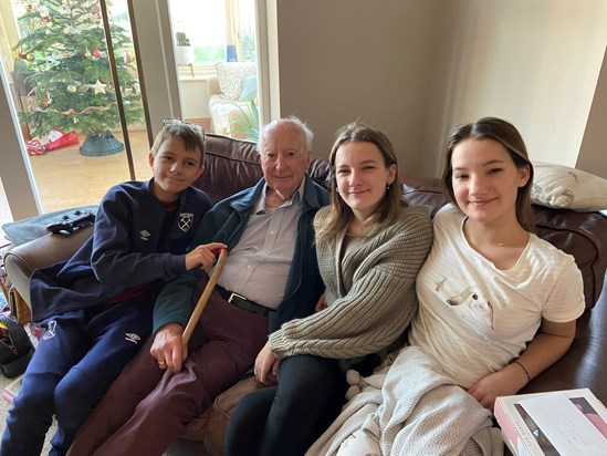 With Lily, Ruby and Henry . Christmas 2019. 