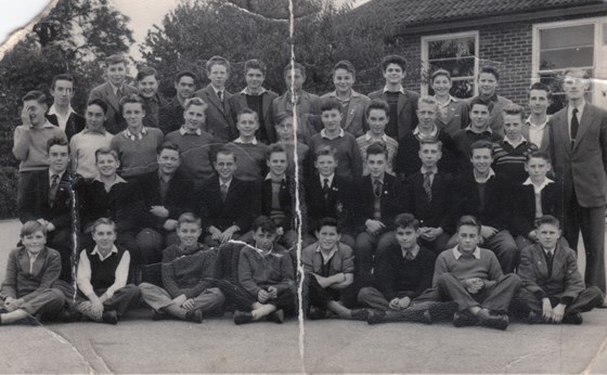 Northmead school for Boys, 1956. Dad bottom row, 3rd from left.