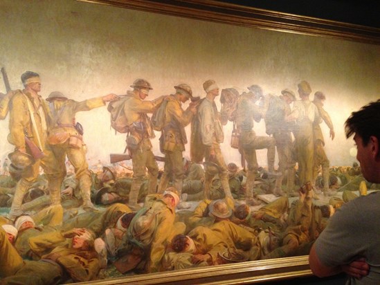 Paul would stand for ages admiring this painting and contemplate the stories behind all the soldiers.