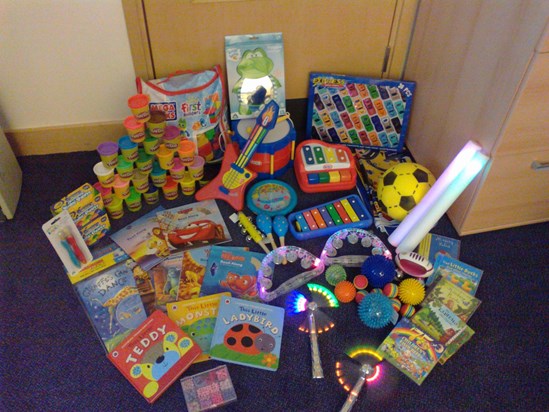 Thea's Toys. A huge thank you to Thea, her family and friends. Love from Shooting Star CHASE. x