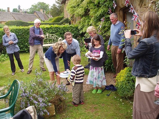 Charlie and Esther's birthday party in England