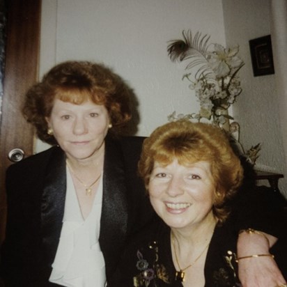 Mum with Aunt Maureen