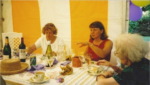Janet at Sophie's christening, 2001