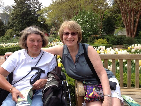 A super day out with Wendy at the Atlanta Botanical Gardens, in April, 2014.