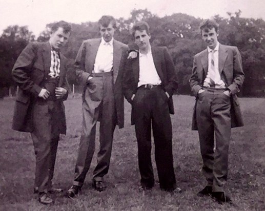 Dad, 2nd from left with his mates 1950's