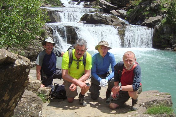 32. Geo with Jay, Paul Martin and Steve Seekings, Pyrenees June 2015
