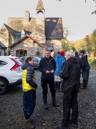 29. Geo with Ian and Steve, Long Mynd, Shropshire, November 2014. Photo by Paul Chambers