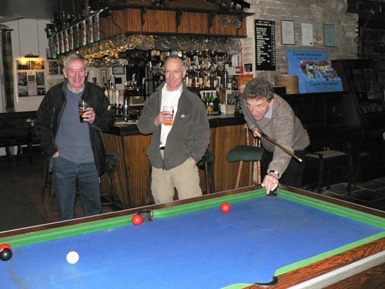 7. Geo with Ken and David, Talybont YHA, February 2008