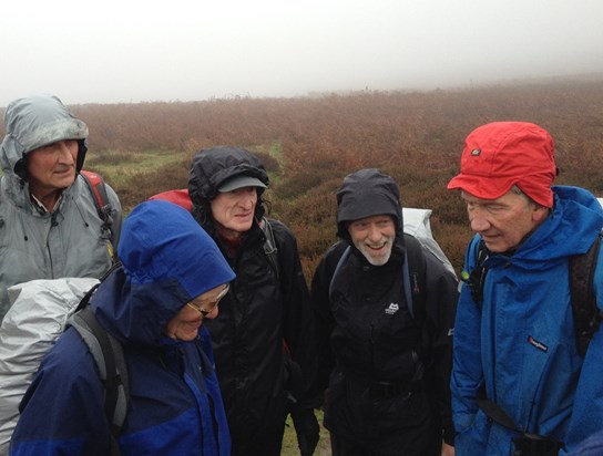 Long Mynd 2014. Del, Roy, Geo, Jay and Dave. Submitted by Ian.