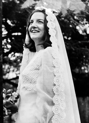 Diane on her wedding day