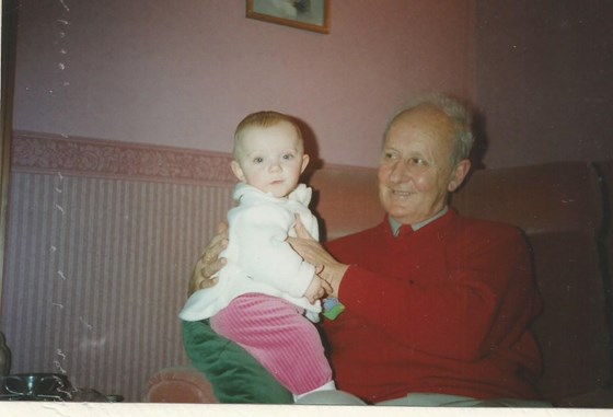 Grandad John and Jade 1998