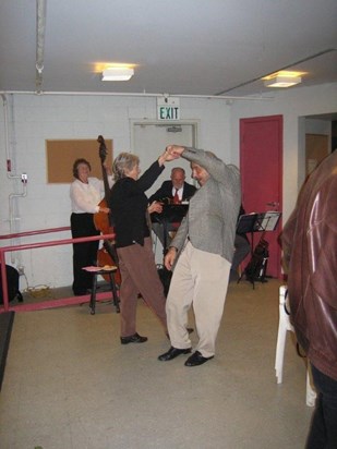 George and June dancing after his play (2)