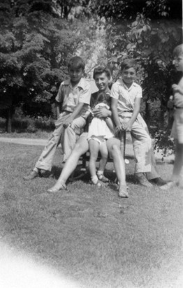 George cousin Eugene Russo and momholding Joan