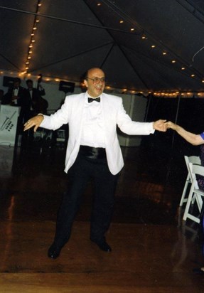 George dancing at Nicoles wedding
