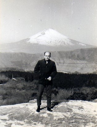 George in Japan Mt Fuji