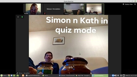 Simon Kath doing homebrew quiz with added sauce
