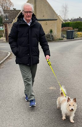 Dad & Missy….March 2022 & no prizes for guessing where these two were off to….