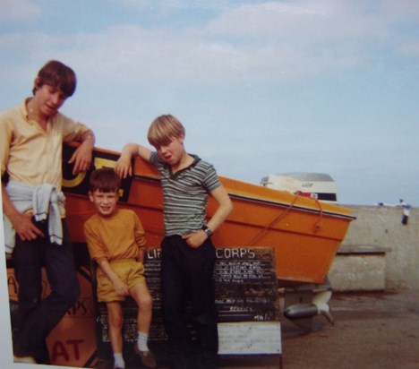 3 brothers at the seaside