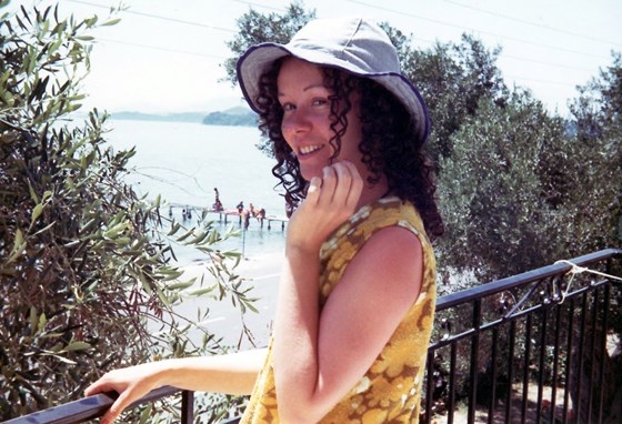 Lesley on holiday in Ipsos 1974 