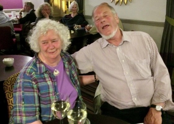 Always smiling - Lesley had such a wonderful sense of fun - she loved the social gatherings on the last night of the walks