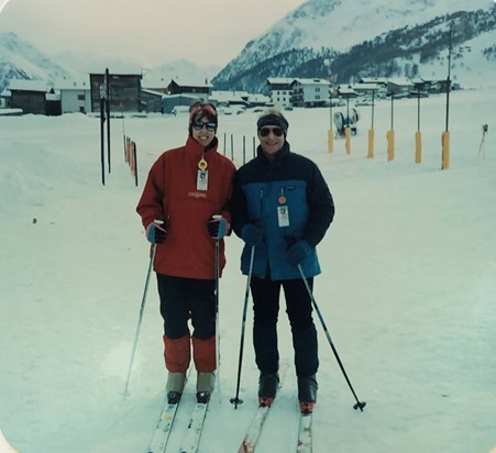 January 1995 - Back to Livigno in Italy, where we met