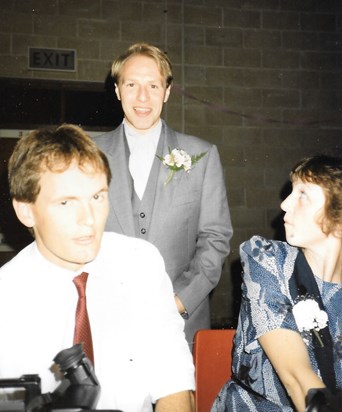 Chris with Stuart and Martine Saunders