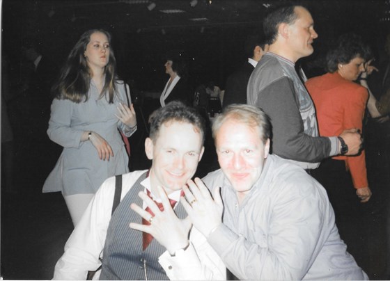 1993 04 03. Stuart Saunders and Chris - Happy Husbands