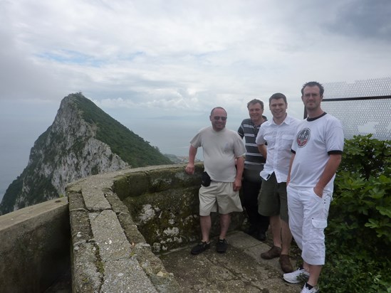 Roy, Tony, Scot and Jeff - Gibraltar, May 2010