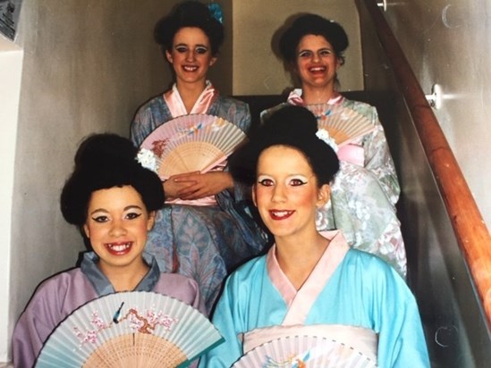 Performing in The Mikado