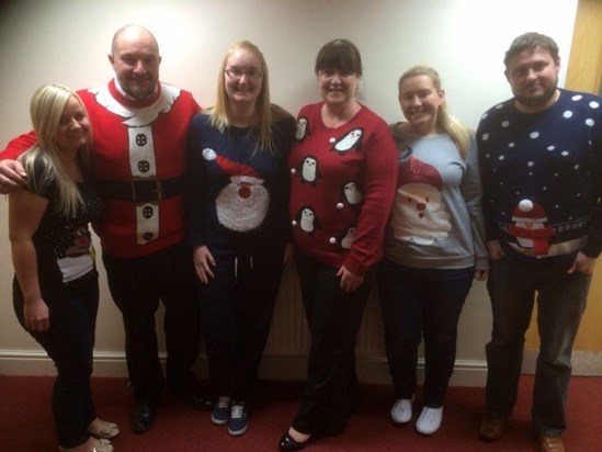 Christmas jumper day at Riverview House Orbis Protect