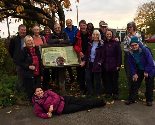 A loving memory from our walking group (Nov. 2021). My condolences to you Alan & your Family. Love from Zsoka