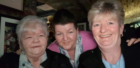 Kerry with her Mam & Sister. 