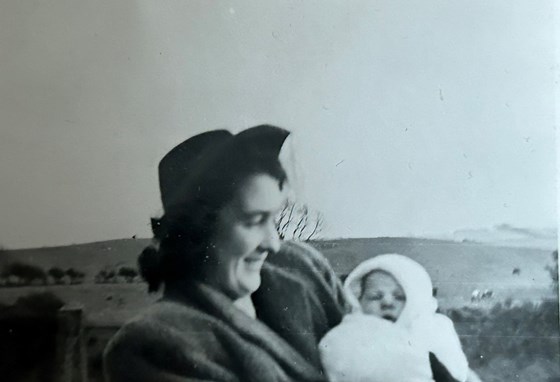 Granma Margaret and baby Ian