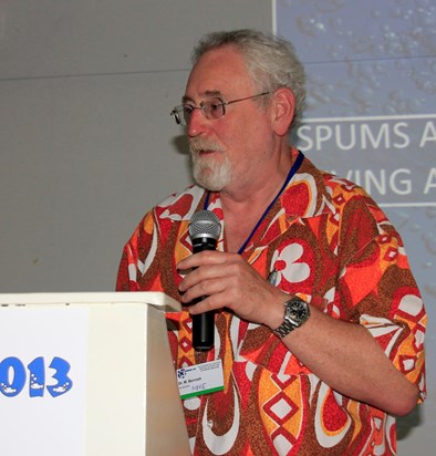 Mike at 2013 TRICON conference, La Reunion 