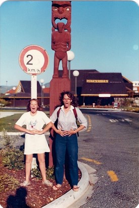 Chris and Carrie in NZ 1986