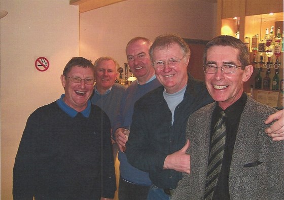 Gordon, Mike, Andy Mc, Simmo, Derek Chislett - good times remembered