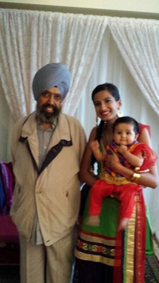 Family time in Toronto: Tayaji, me and Ajooni