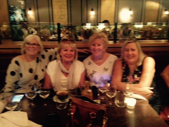 2016 Wonderful evening with IWS Girls - Karen you will be missed!