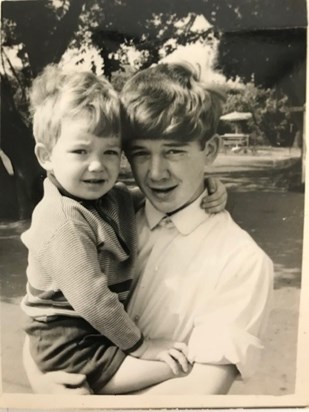 Ian 14 years with brother Paul 
