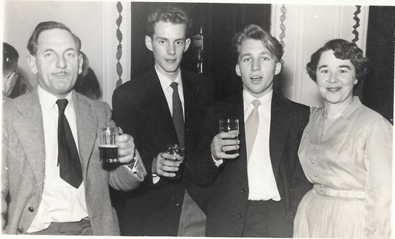 Ron with Stan Stephen & Chris celebrating Ron's 21st