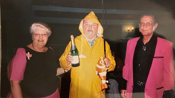 Trevor, Ray and Margaret having a good night. RIP all of you. 