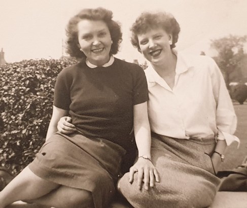 Delsey and workfriend (mid 1950s)